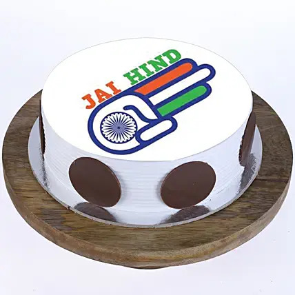 Jai Hind Pineapple Photo Cake