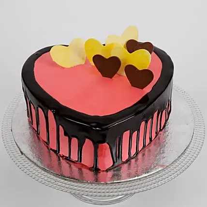 Order Romantic Heart Shaped Cakes Online- Same Day Delivery
