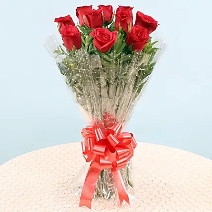 Ten Red Roses Bouquet