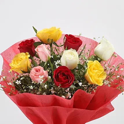 Mix Roses Romantic Bunch