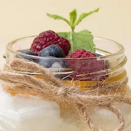 Heavenly Fruit Jar Cake