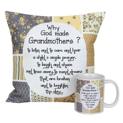 Mug And Cushion For Grandma