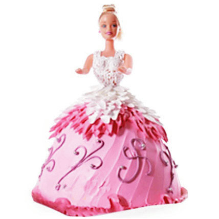 Barbie Doll Cake Online, Order Barbie Birthday Cake