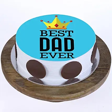 Best Dad Ever Photo Cake