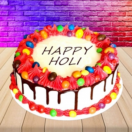 Happy Holi Poster Cake 1 Kg : Gift/Send Holi Gifts Online HD1133367 |IGP.com