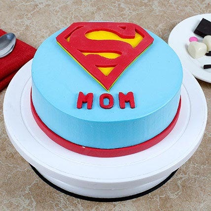 Jab We Bake - Super - Mom Theme Cake 😍 This client contacted me for her  mother's birthday Cake and initially she wanted a themed cake.. But due to  less time I