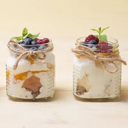 Heavenly Fruit Jar Cake