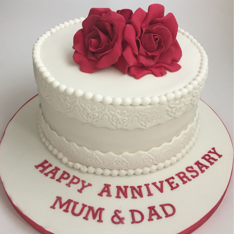 Send Online 25th Anniversary Cakes Buy 25th Anniversary Cakes In India On Anniversary Ogdmart