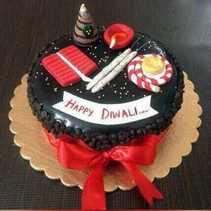 Diwali Crackers Chocolate Cake