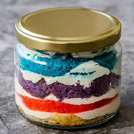 Rainbow Jar Cake